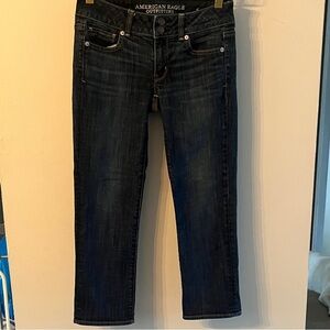 American Eagle Outfitters Dark Indigo Cropped Women's Jeans